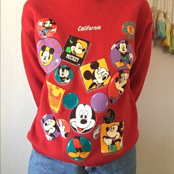 ❤️VTG MICKEY MOUSE Cali sweatshirt - Picture 2 of 7